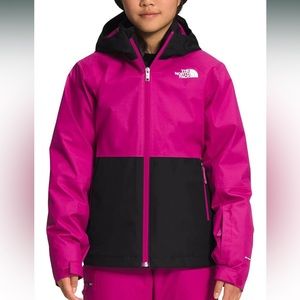 The North Face Kids Raincoat - Fuchsia and Black